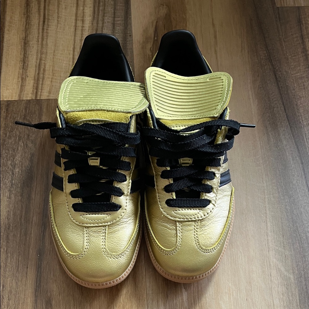 Adidas Samba Long Tongue‎ Gold Black Sneakers Women’s Size 7.5 *worn twice* - Picture 5 of 8